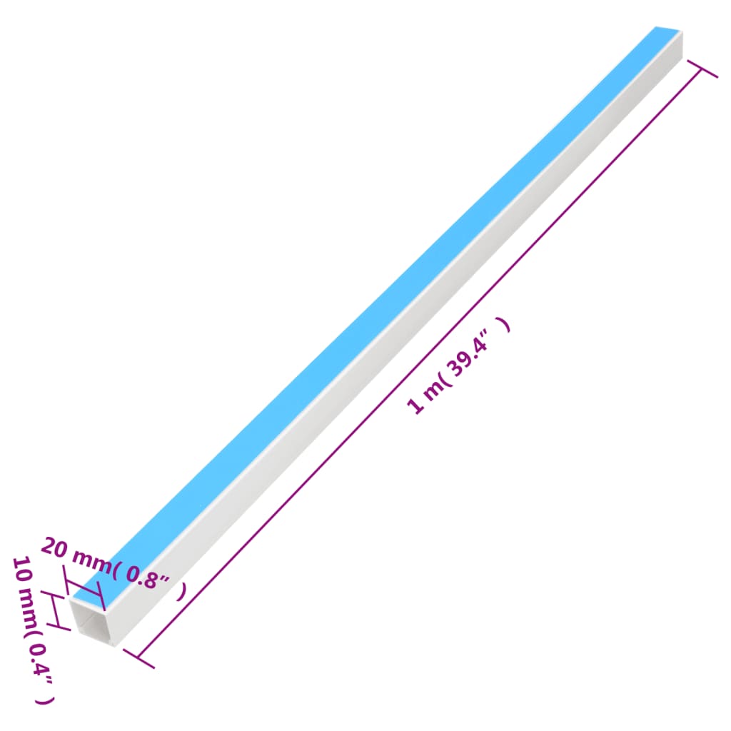 kaablikanal iseliimuv 20x10 mm 30 m PVC