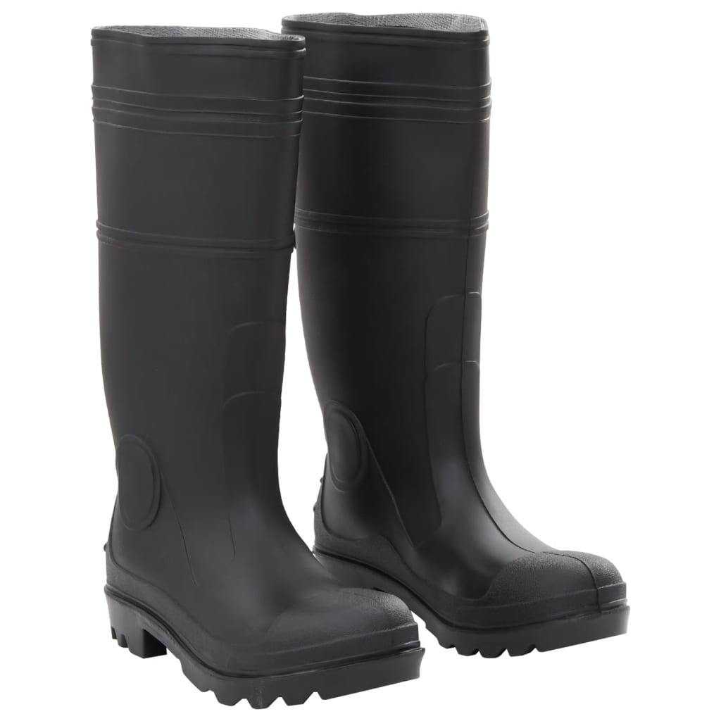 rubber boots, black, size 40, PVC