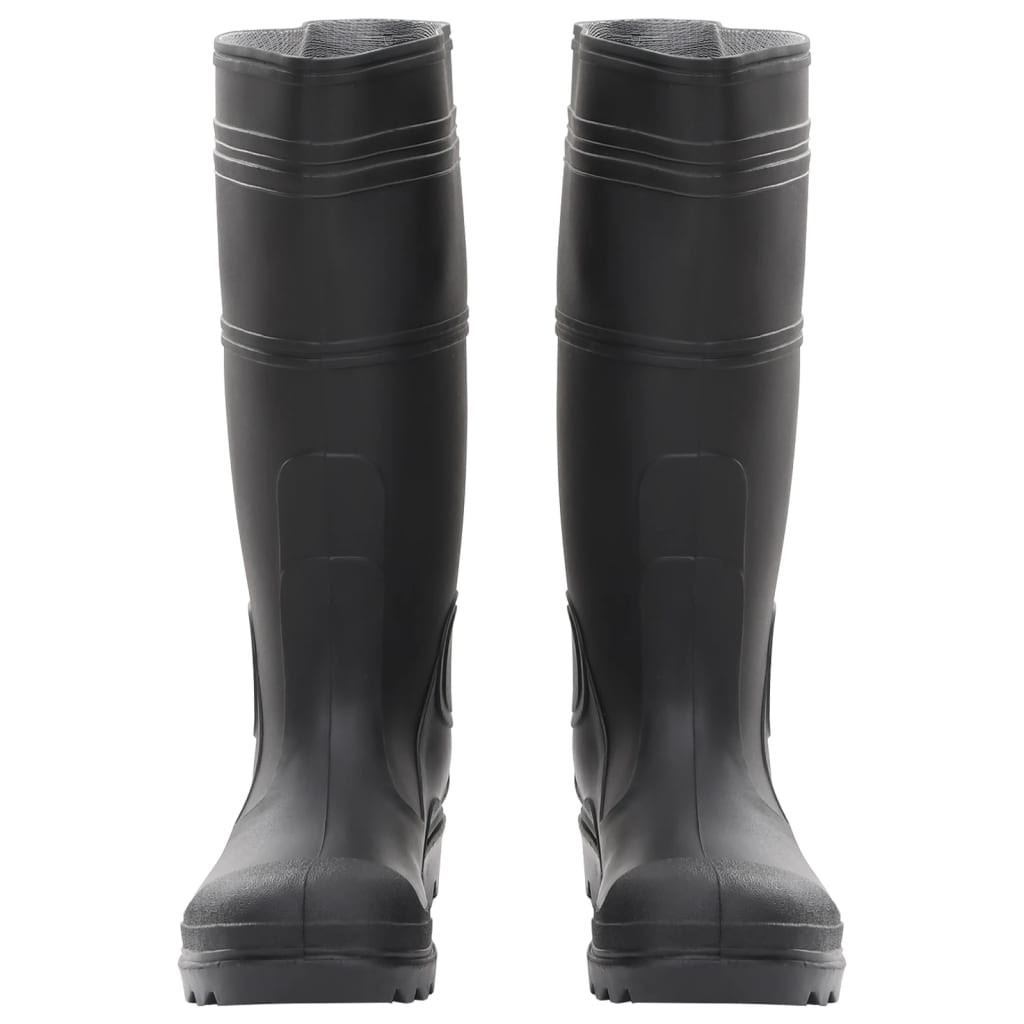 rubber boots, black, size 40, PVC