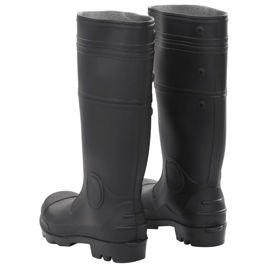 rubber boots, black, size 40, PVC