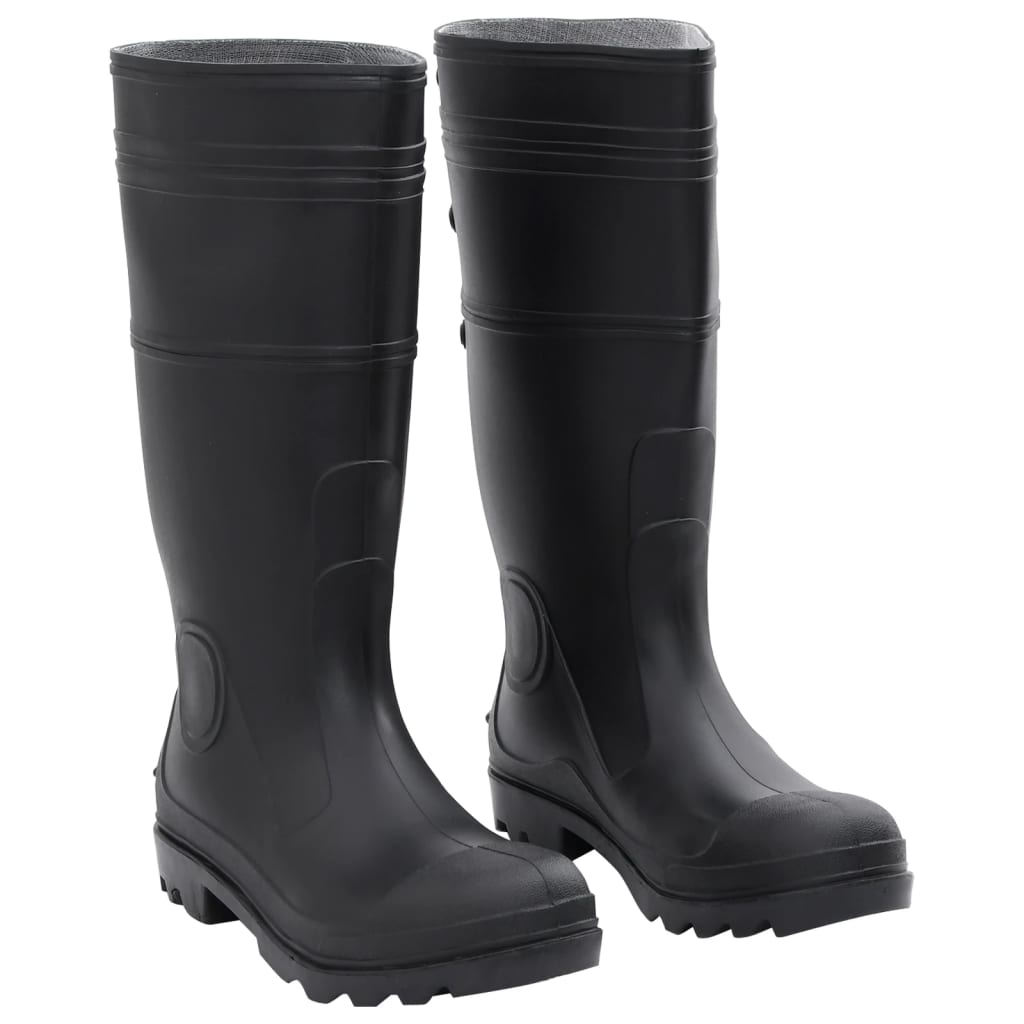 rubber boots, black, size 43, PVC