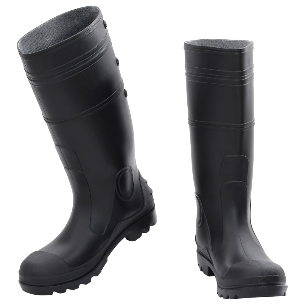 rubber boots, black, size 43, PVC