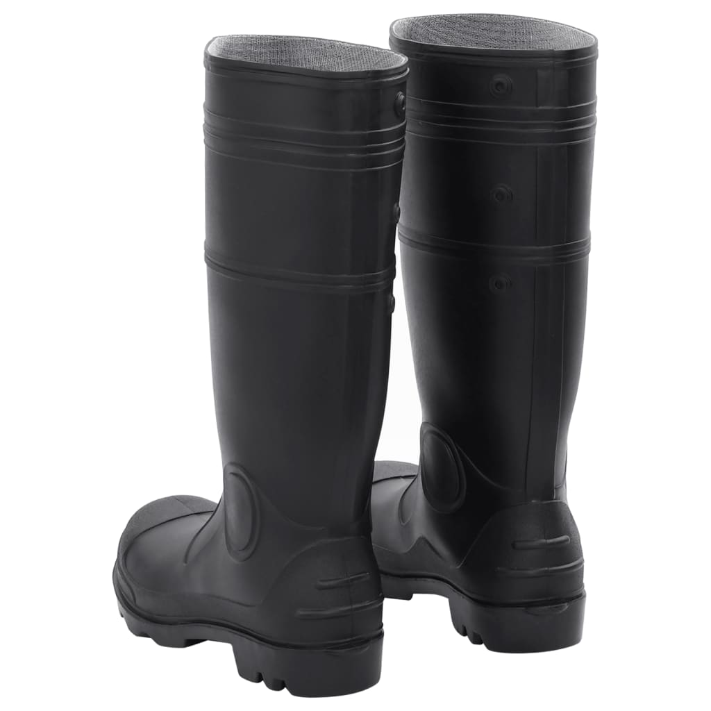 rubber boots, black, size 43, PVC