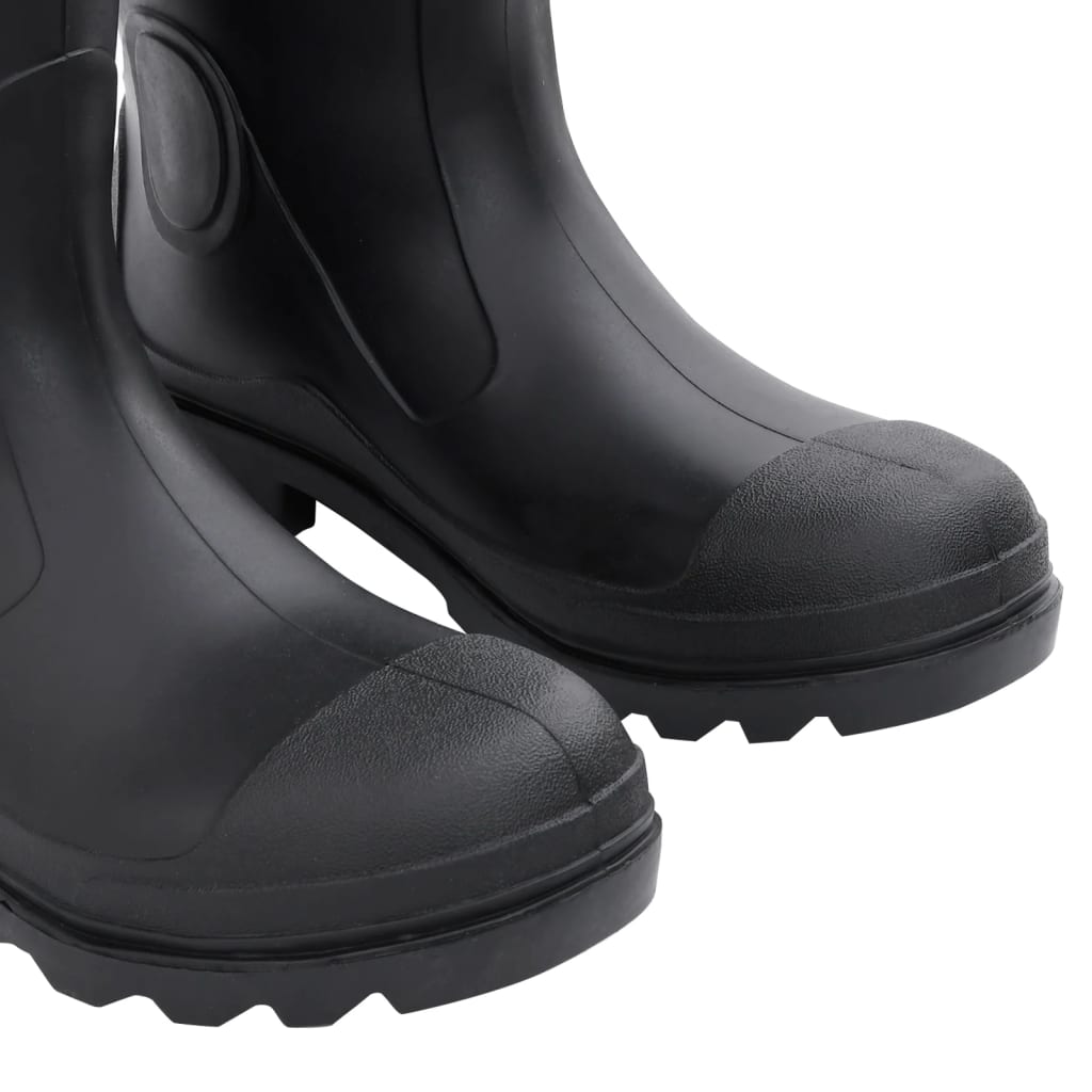 rubber boots, black, size 43, PVC