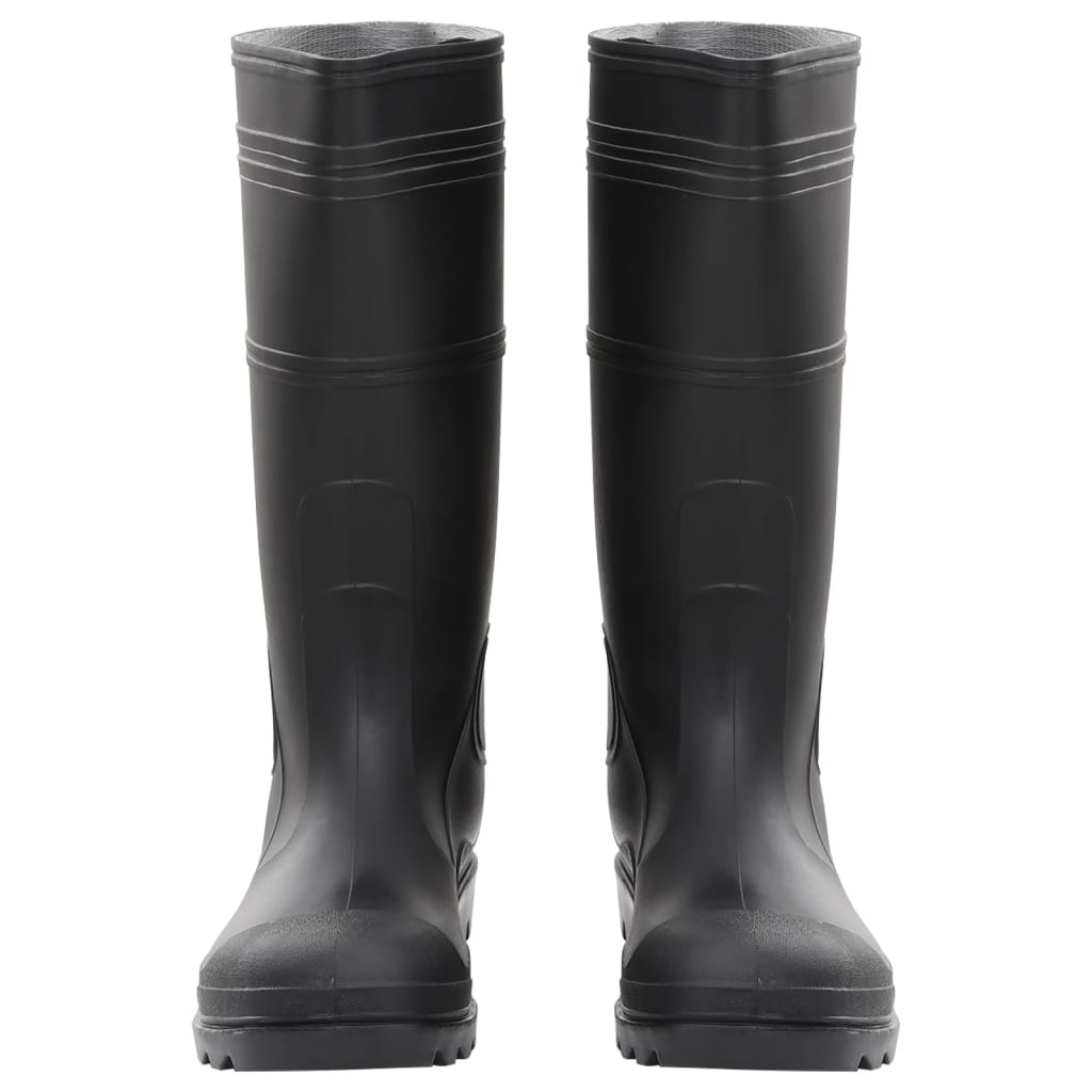 rubber boots, black, size 44, PVC