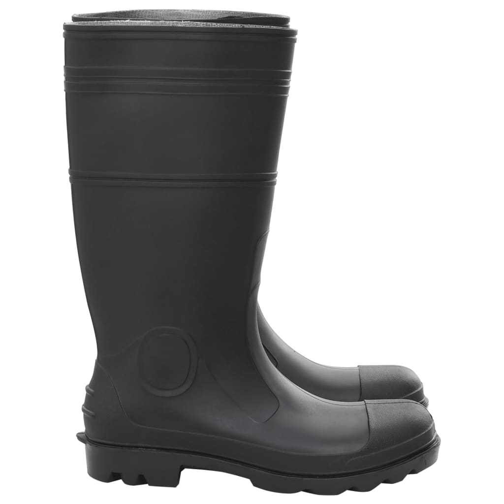 rubber boots, black, size 44, PVC