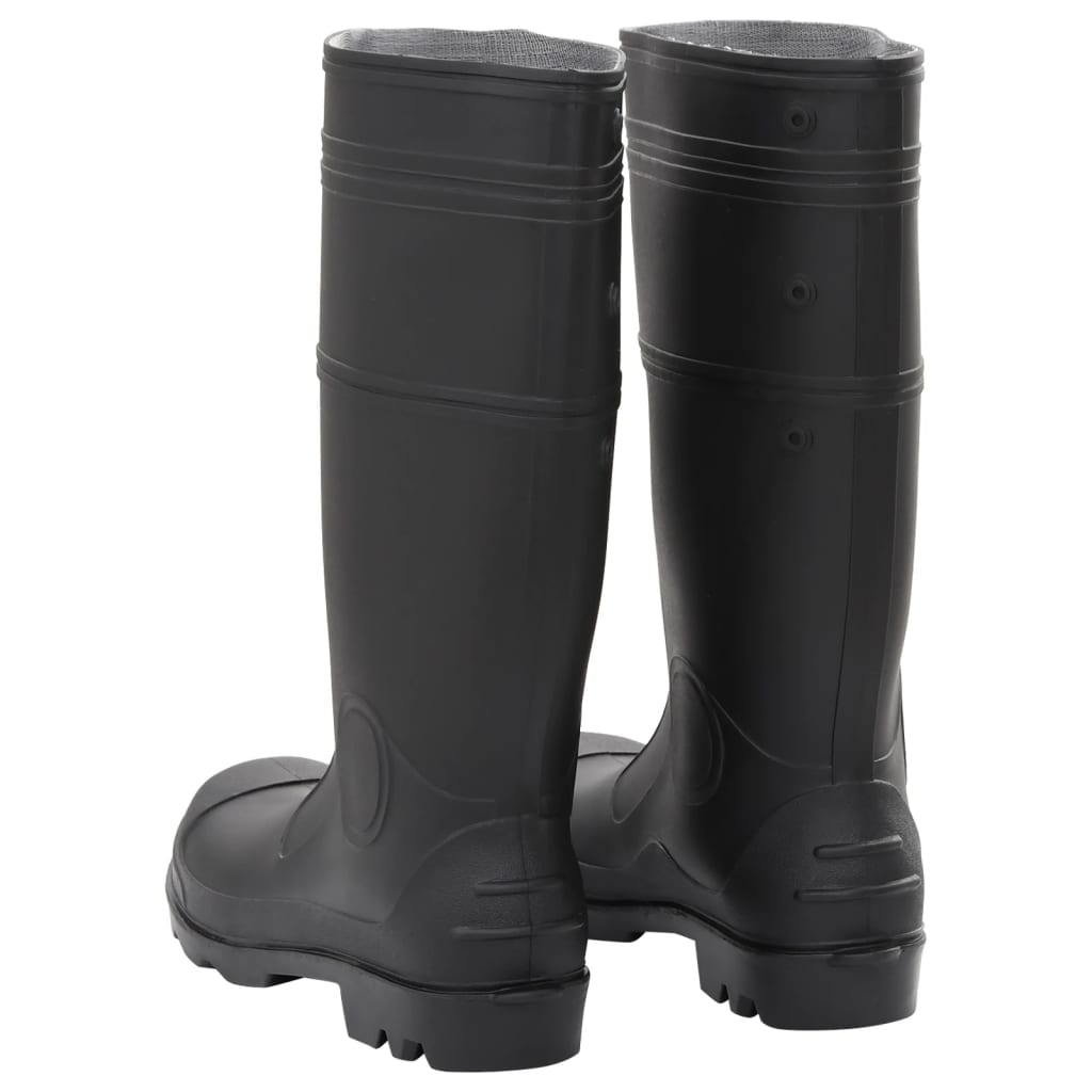 rubber boots, black, size 44, PVC