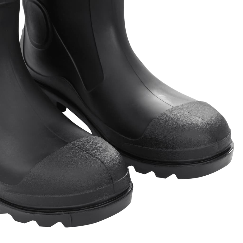 rubber boots, black, size 44, PVC