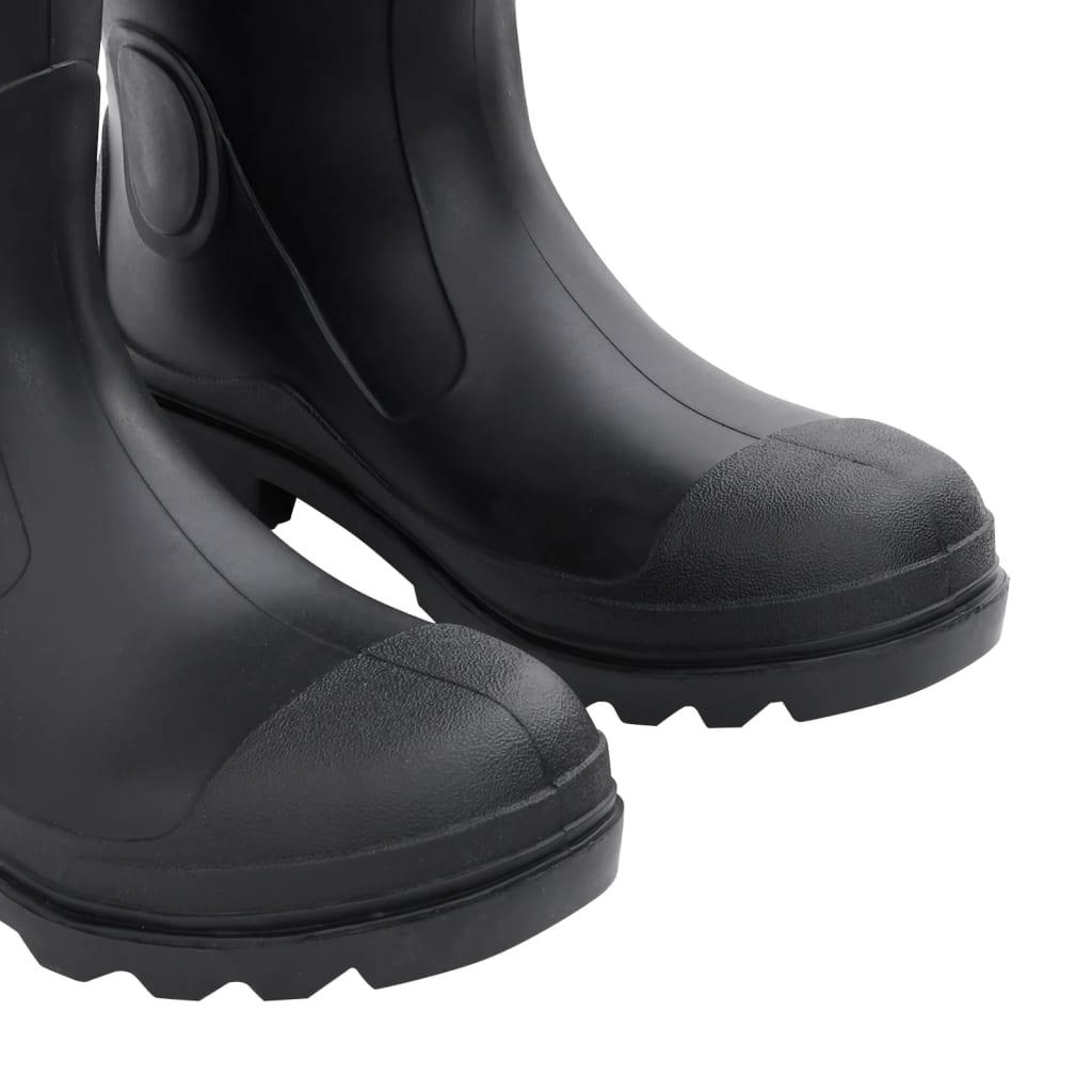 rubber boots with removable lining, black, size 41, PVC