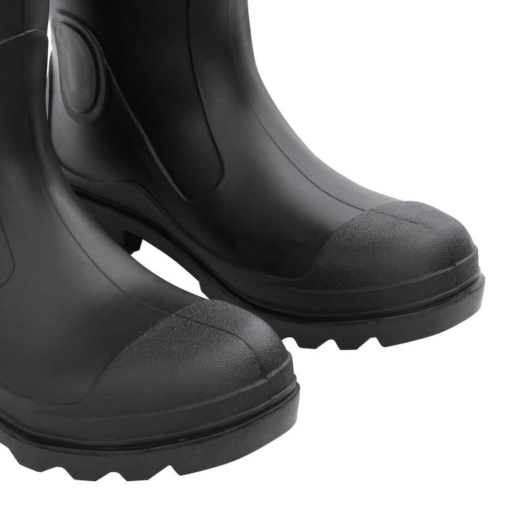 rubber boots with removable lining, black, size 42, PVC