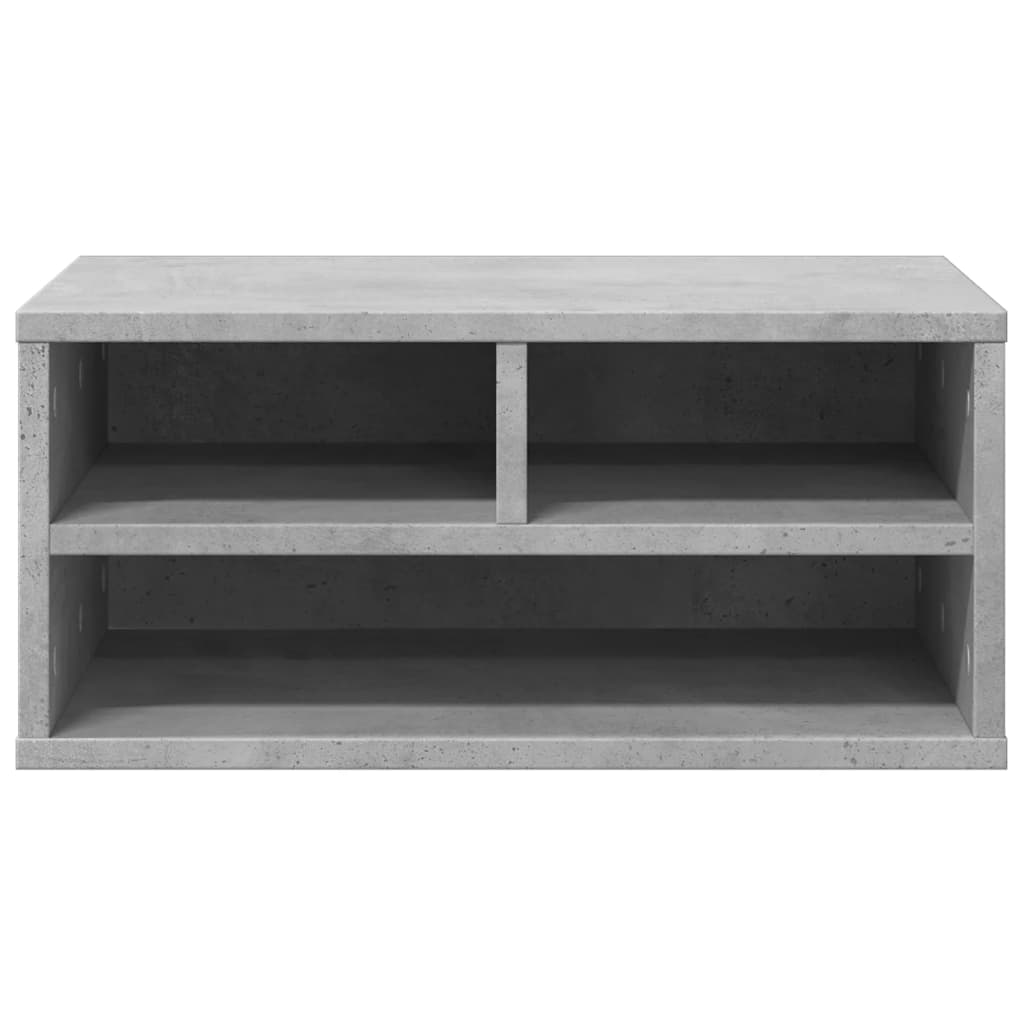 printer stand, concrete gray 49x40x22.5 cm artificial wood