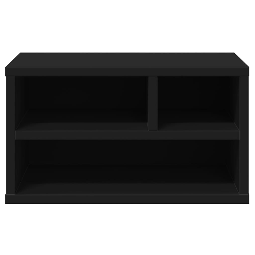 printer stand, black 49x40x22.5 cm artificial wood