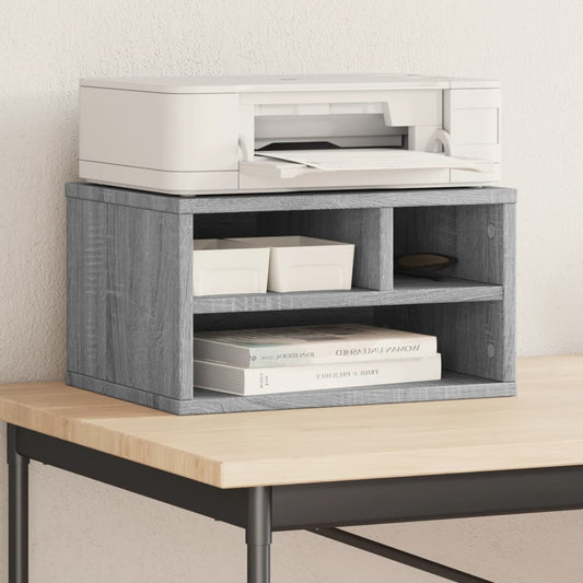 printer stand, gray Sonoma 40x32x22.5 cm artificial wood