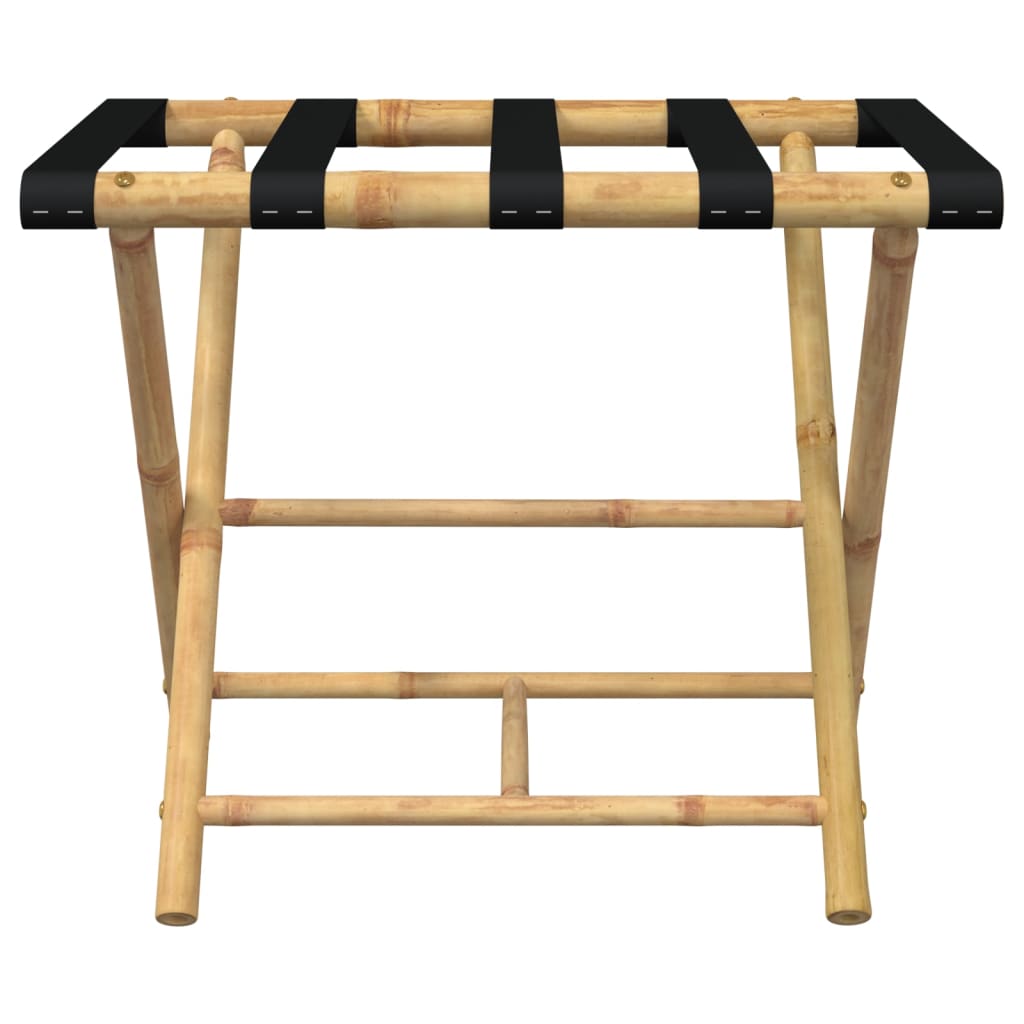 foldable luggage rack, 62 x 42 x 50.5 cm, bamboo