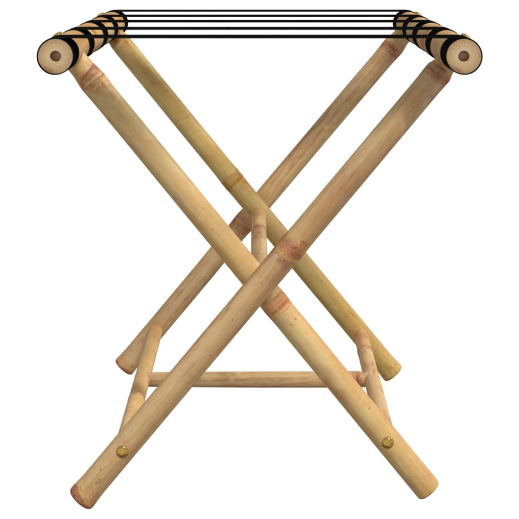 foldable luggage rack, 62 x 42 x 50.5 cm, bamboo