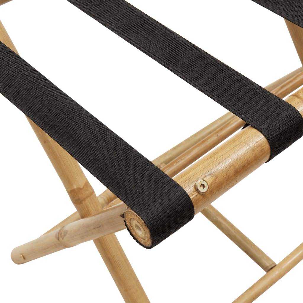 foldable luggage rack, 62 x 42 x 50.5 cm, bamboo