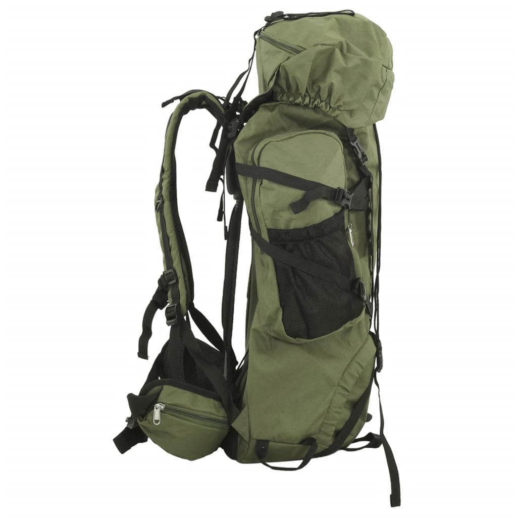 hiking backpack, army green, 60 l, Oxford fabric