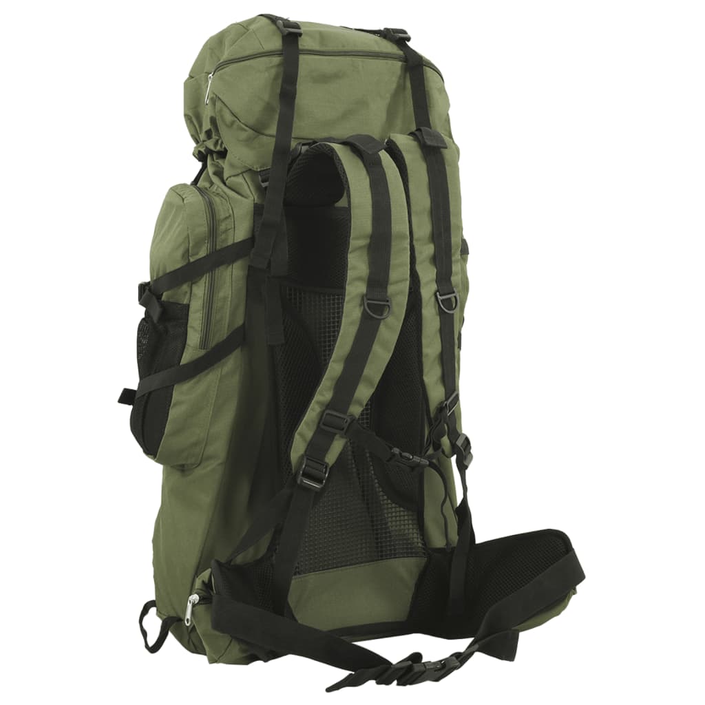 hiking backpack, army green, 60 l, Oxford fabric