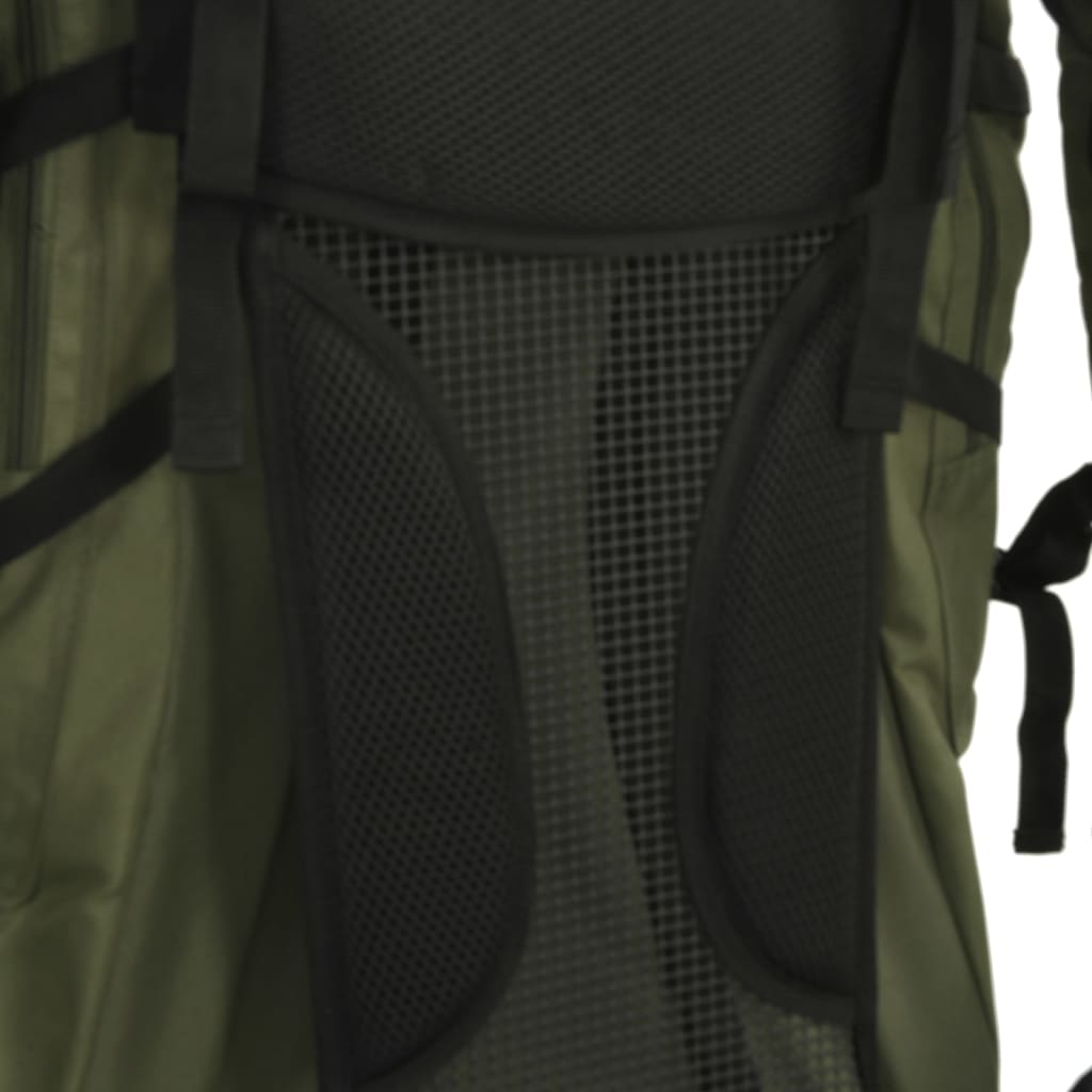 hiking backpack, army green, 60 l, Oxford fabric