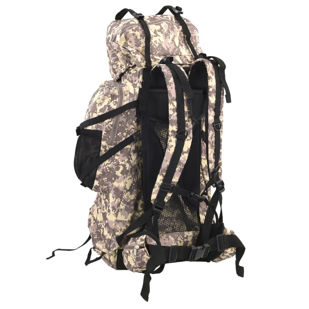 hiking backpack, camel brown protective paint, 100 l, Oxford fabric