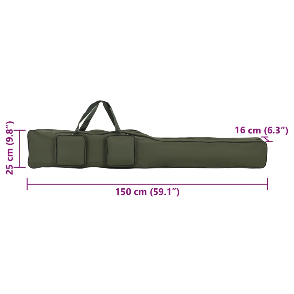 fishing bag dark green 150 cm Oxford fabric