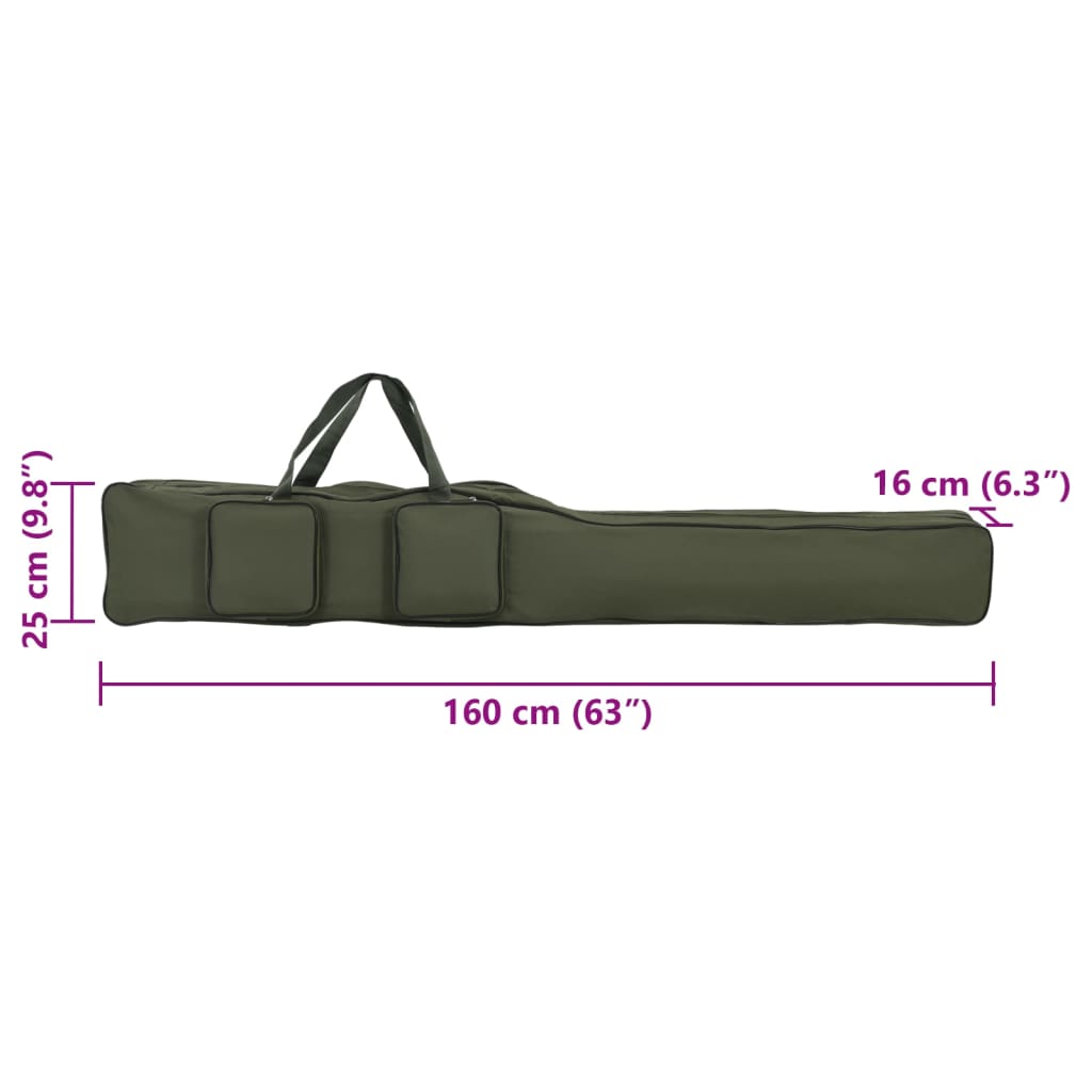 fishing bag dark green 160 cm Oxford fabric