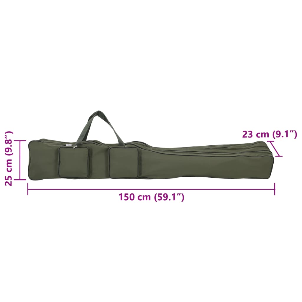 fishing bag dark green 150 cm Oxford fabric