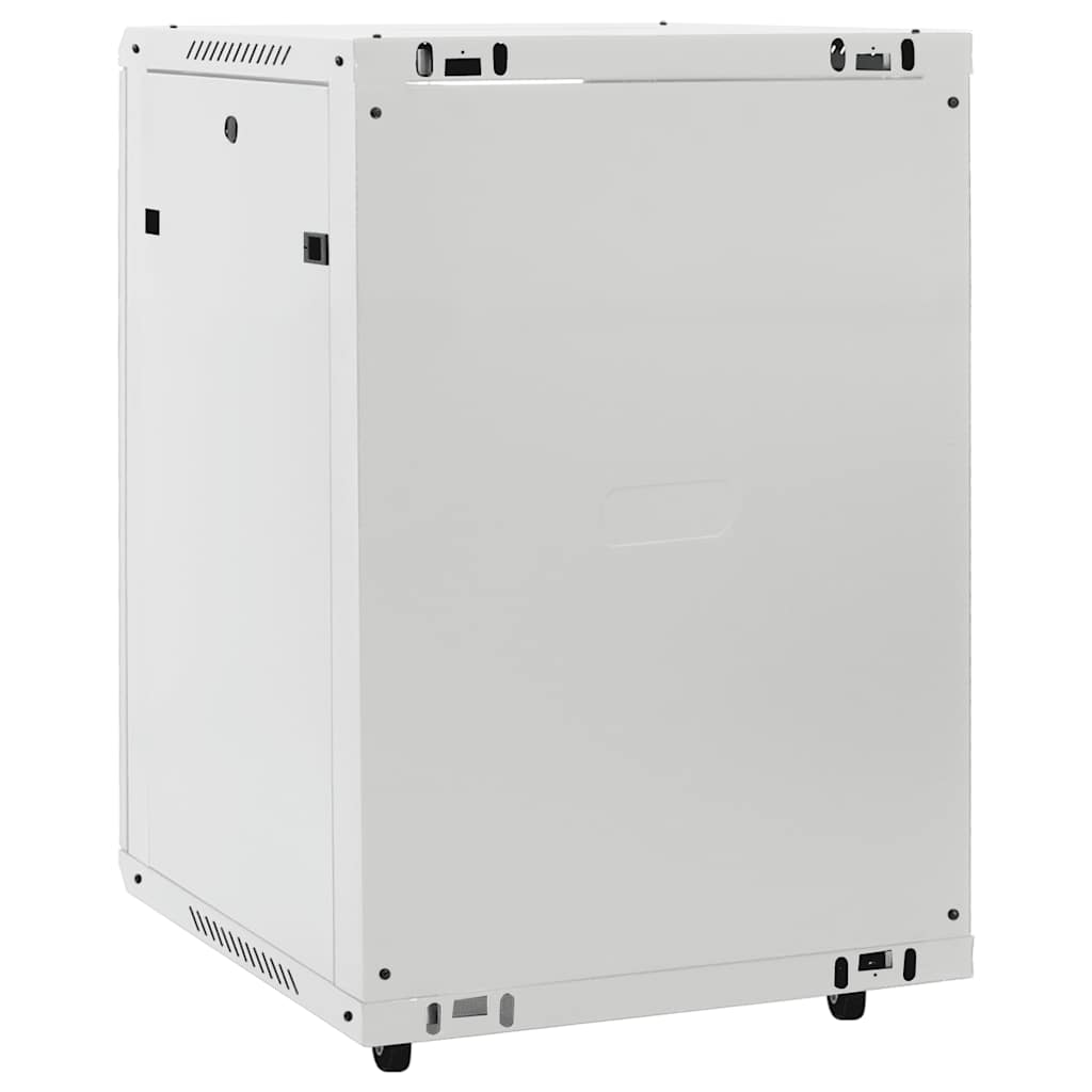 15U server cabinet with swivel legs, 19" IP20, 60x45x86 cm