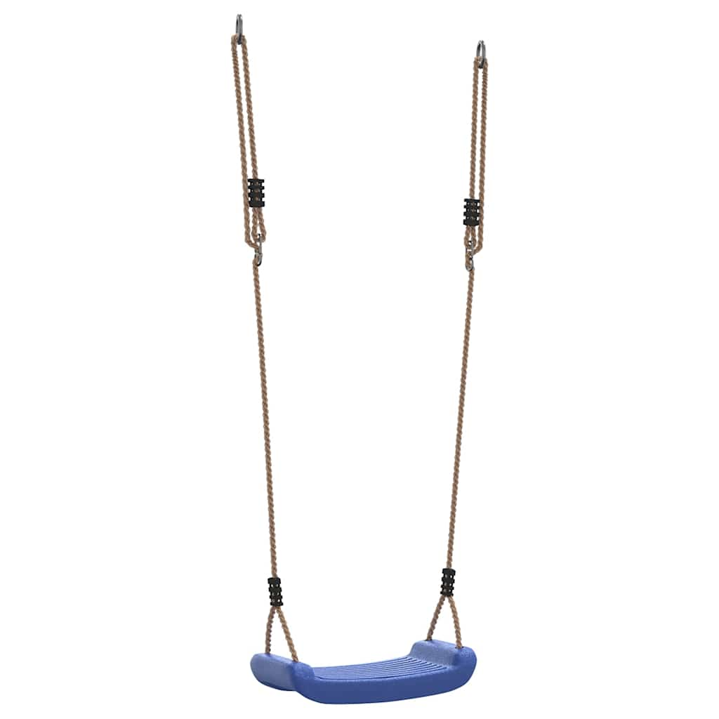 children's swing, with adjustable rope, blue