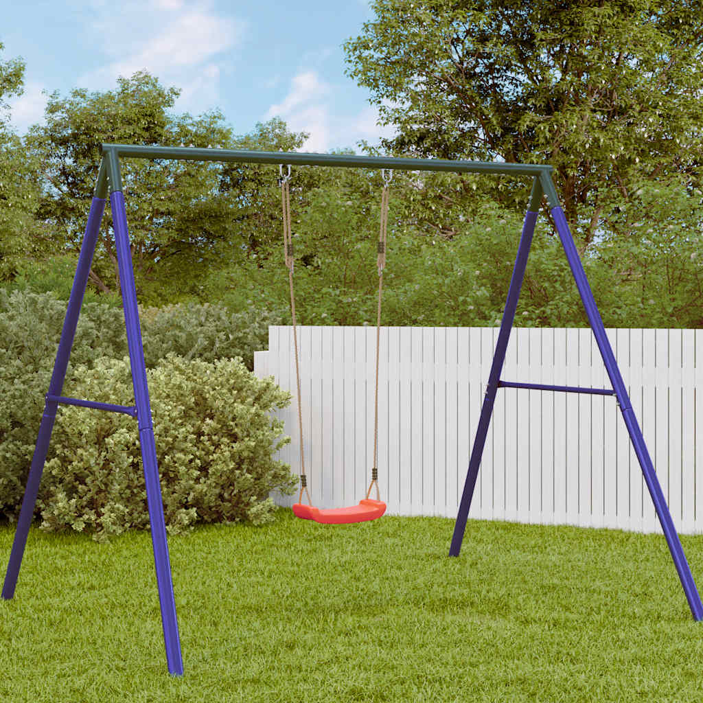 children's swing, with adjustable rope, red