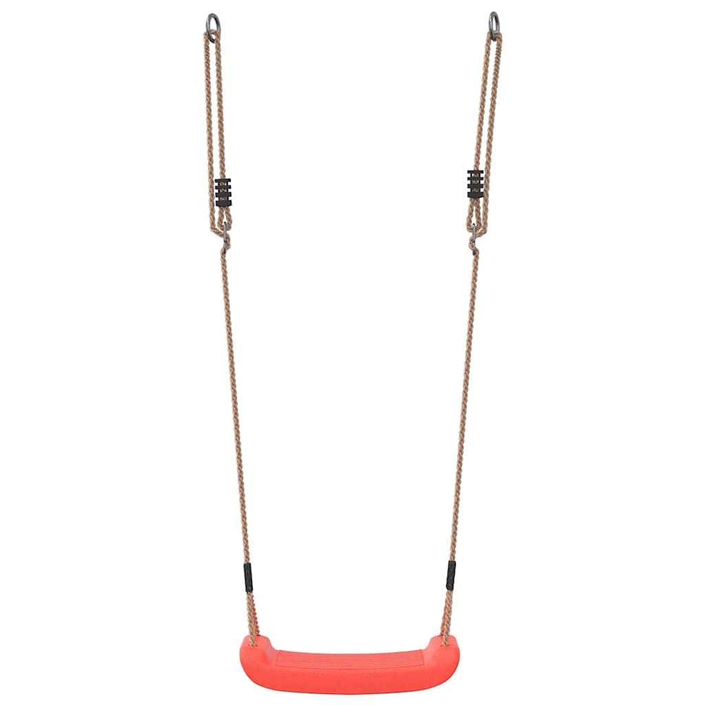 children's swing, with adjustable rope, red