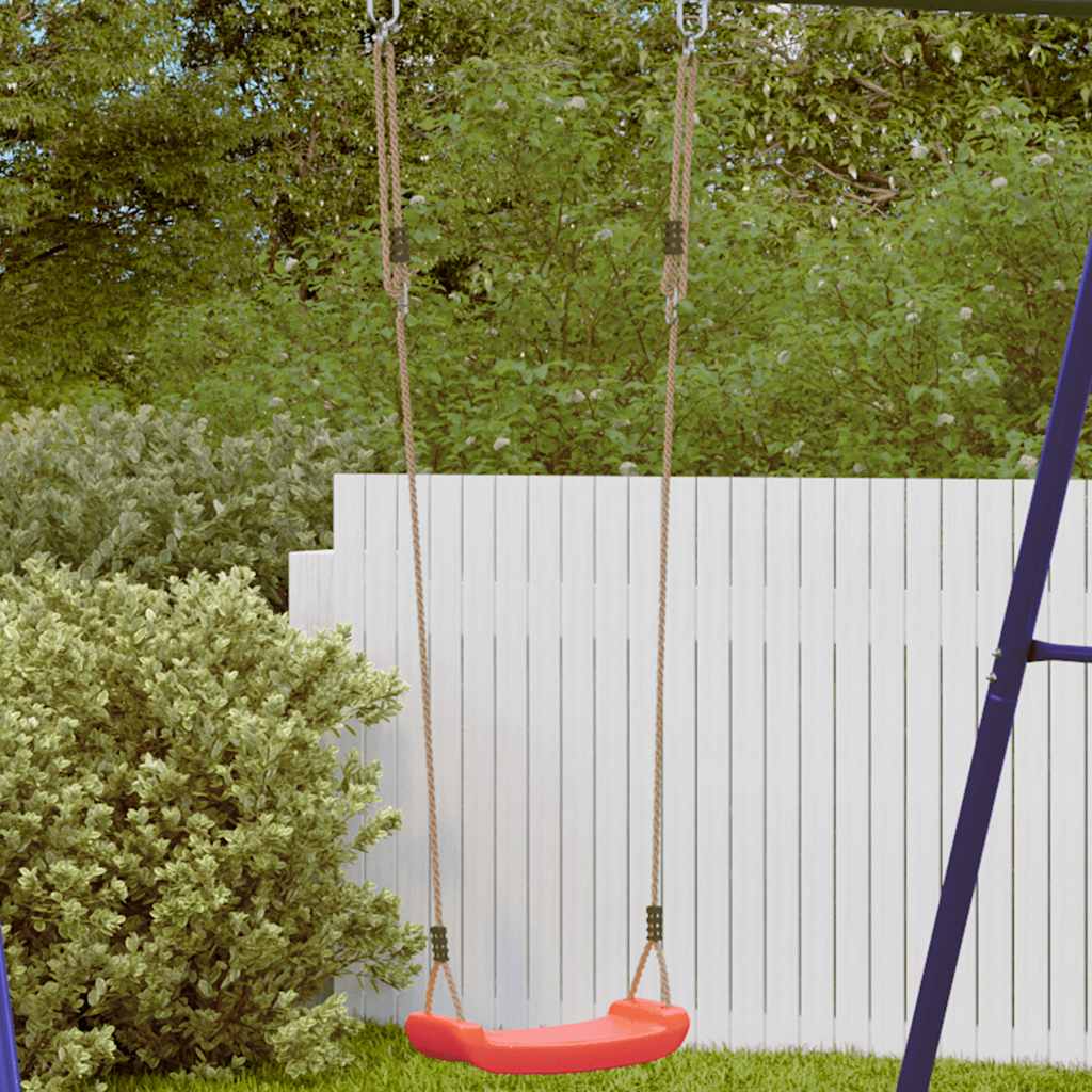 children's swing, with adjustable rope, red