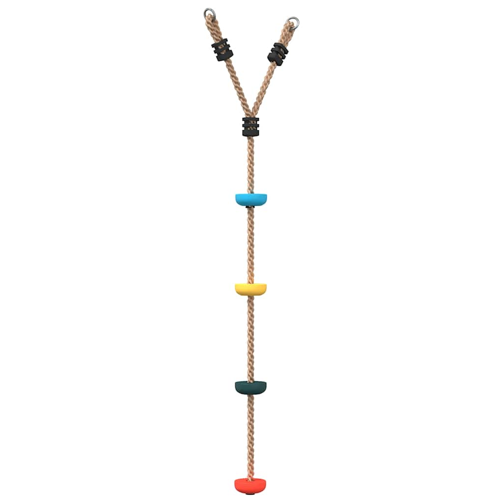 Climbing rope for children, 4 steps, multi-colored