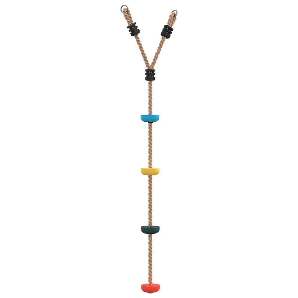 Climbing rope for children, 4 steps, multi-colored