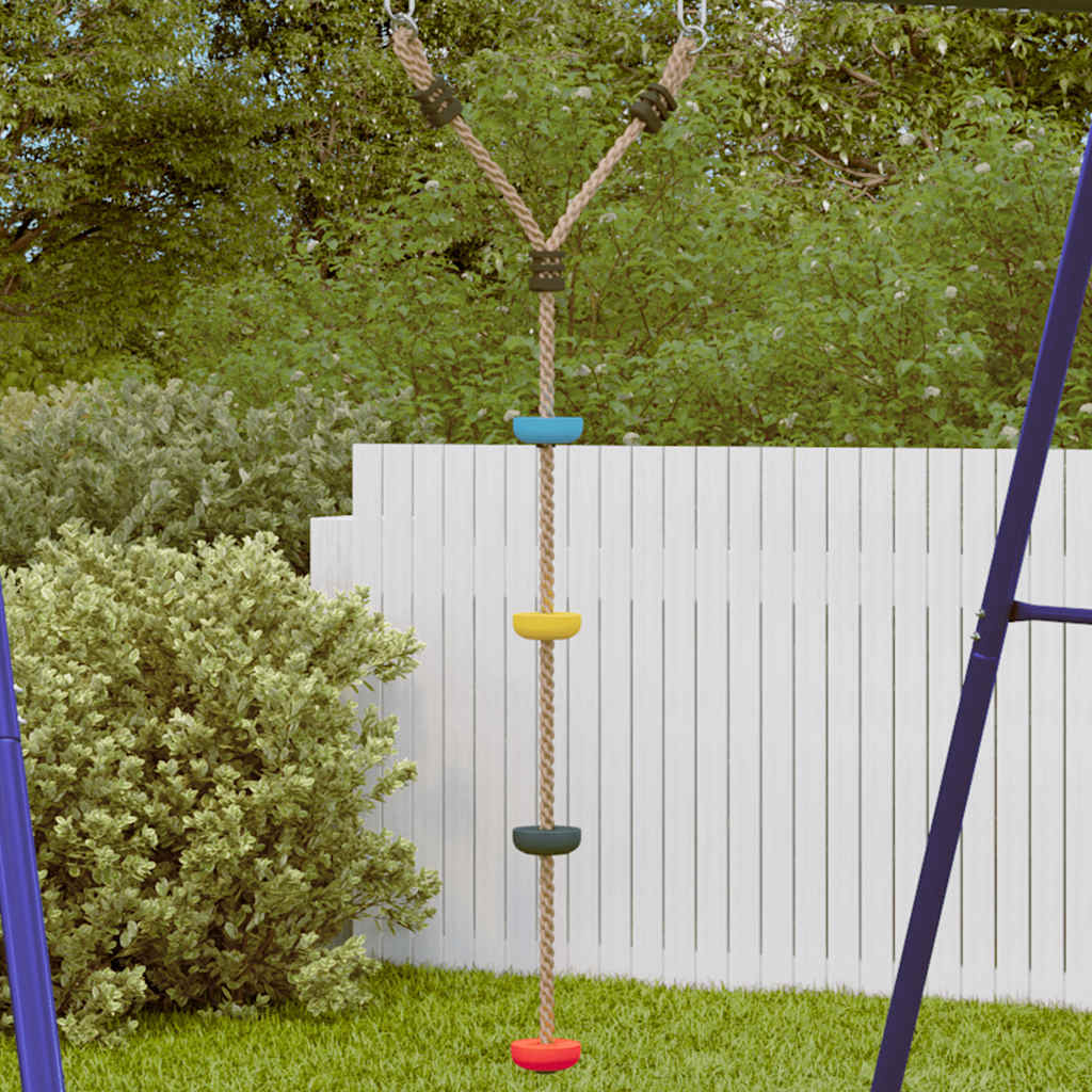 Climbing rope for children, 4 steps, multi-colored