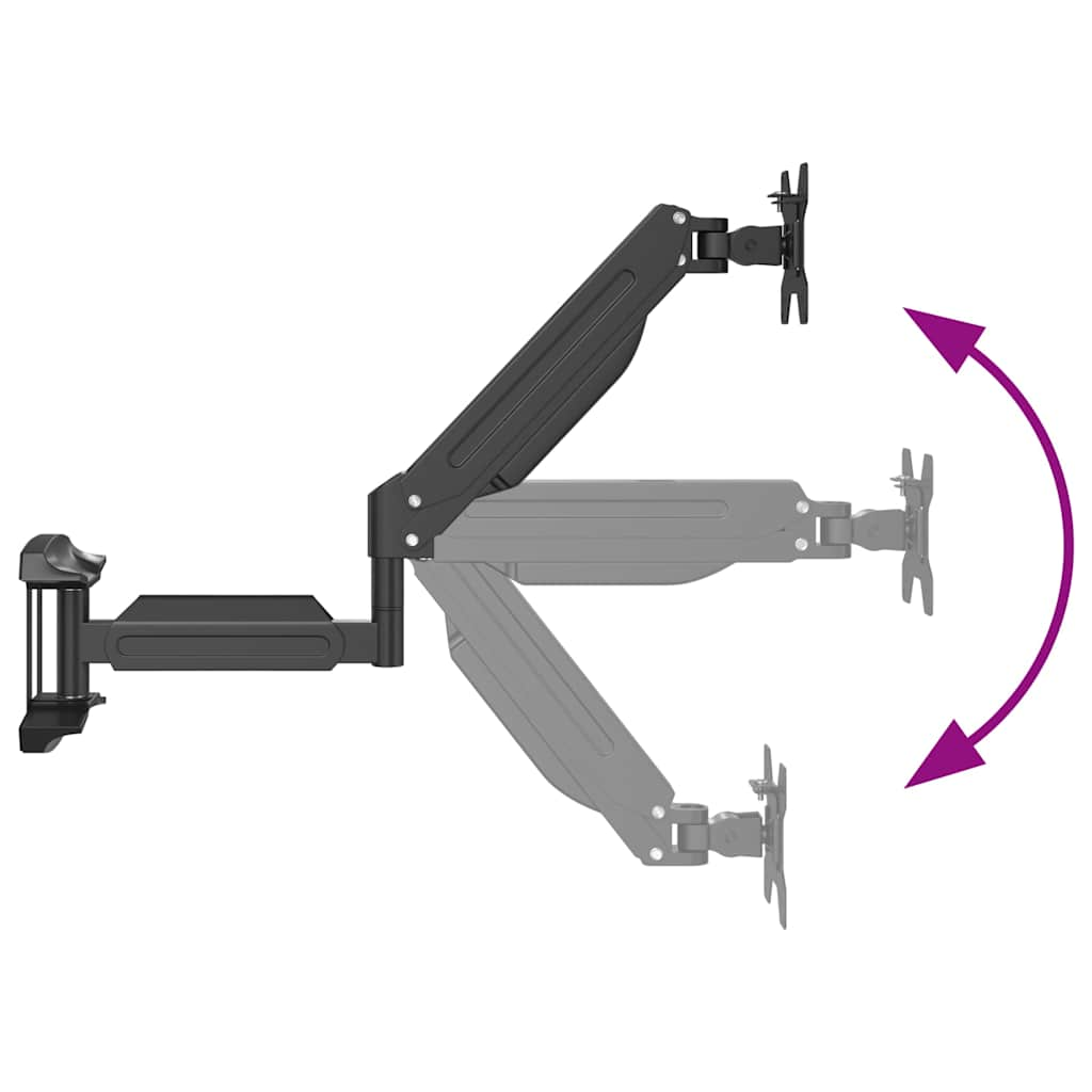 monitor wall mount for gas spring with Max 27-inch screen