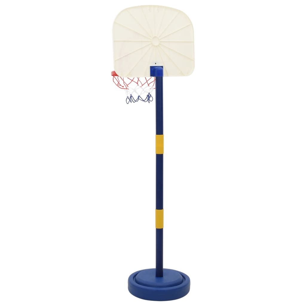 basketball stand with ball and pump, adjustable height 90/121cm