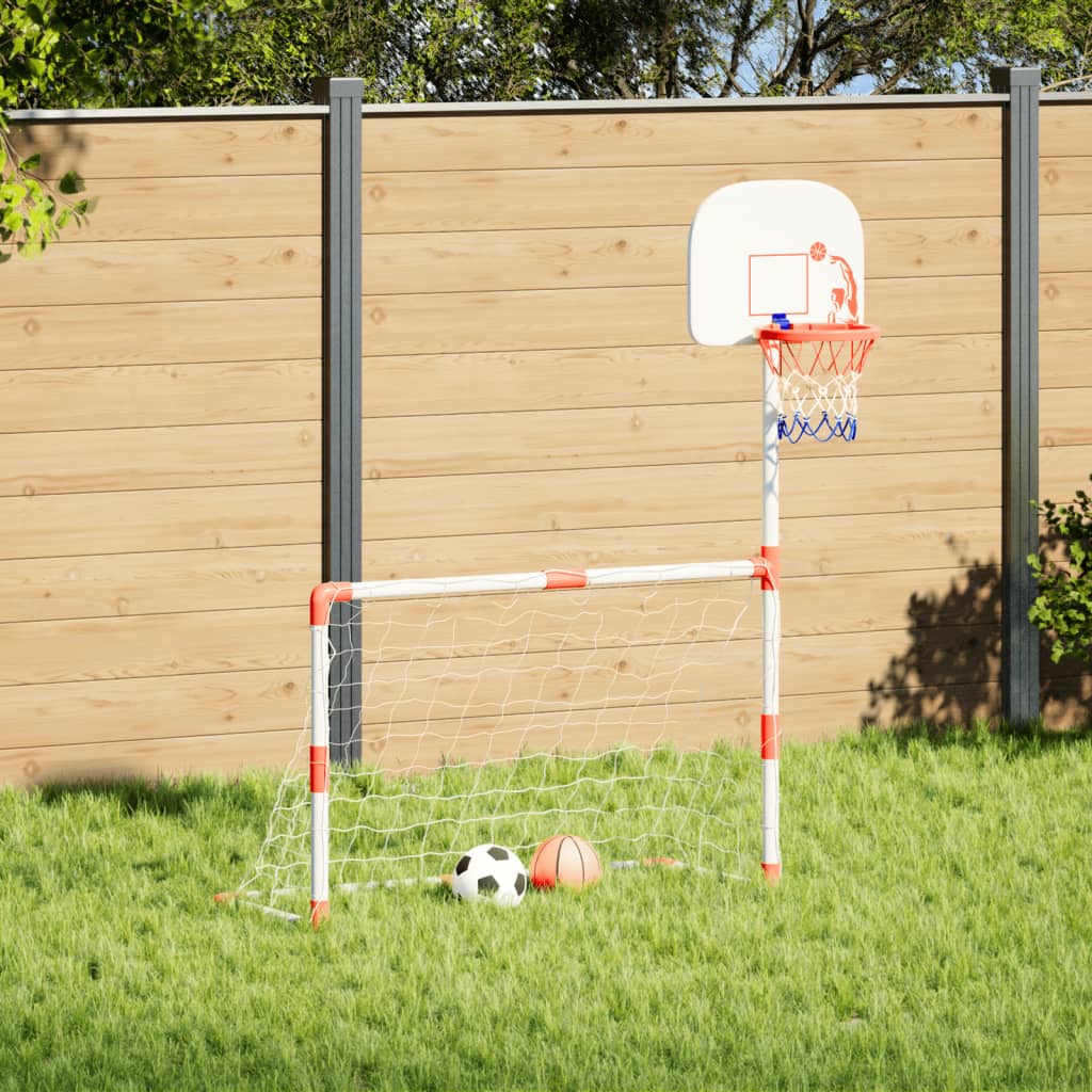 children's football and basketball set with balls 98x50x70 cm