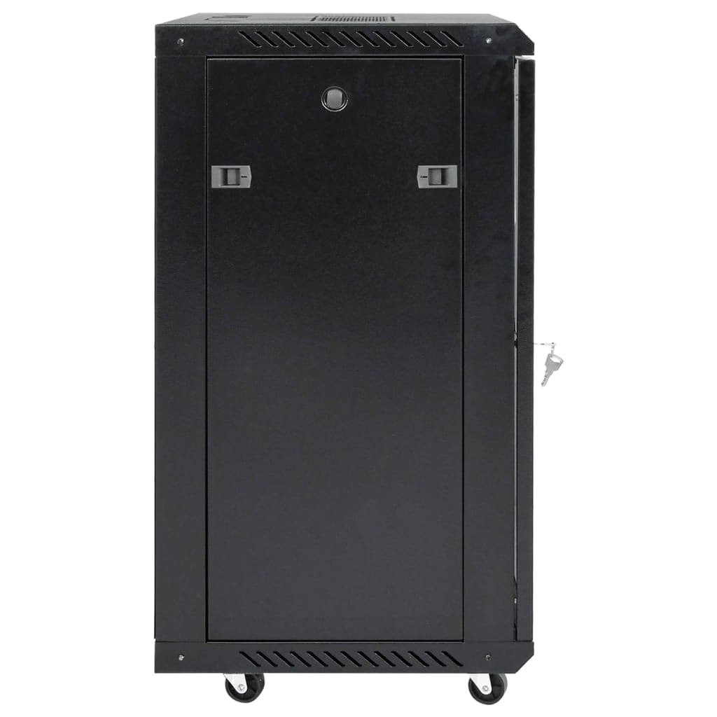 15U server cabinet, 19" IP20, black, 53 x 40 x 80 cm