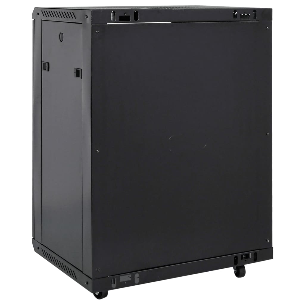 15U server cabinet, 19" IP20, black, 53 x 40 x 80 cm