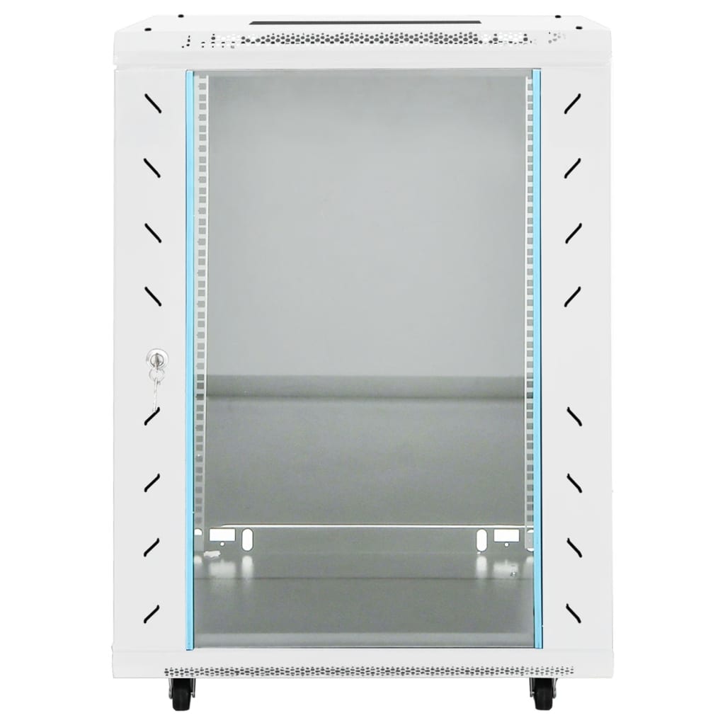 15U server cabinet, 19" IP20, grey, 53 x 40 x 80 cm