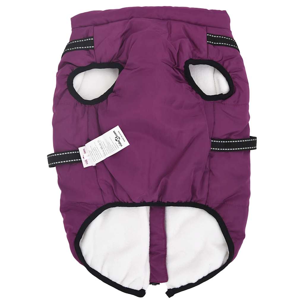 Dog coat with harness Waterproof reflective purple 4XL