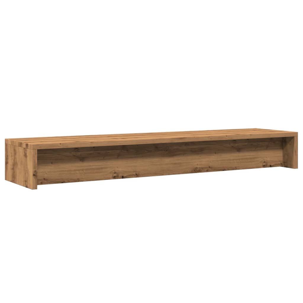 monitor stand, handmade oak, 100 x 24 x 13 cm, artificial wood