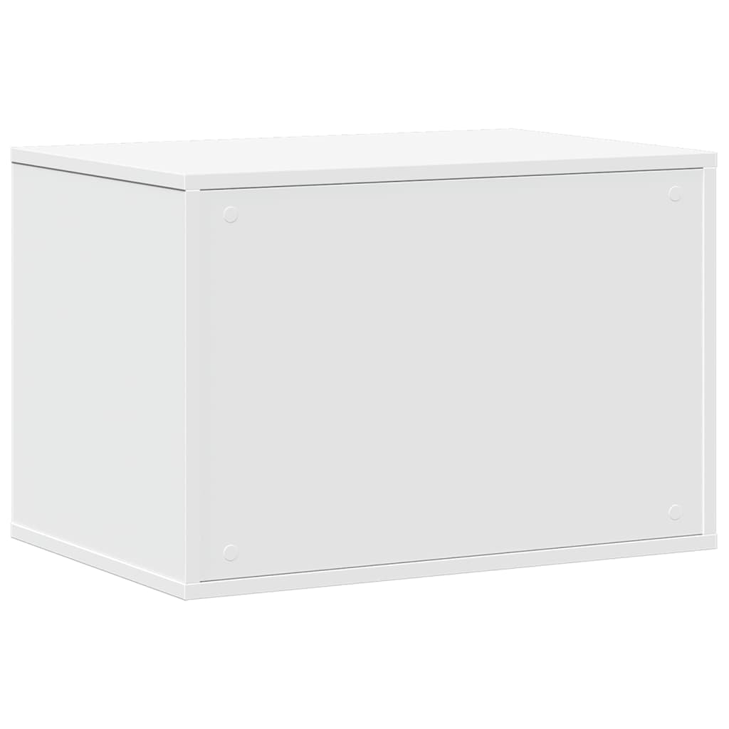 cat litter box body, white, 60x40x40 cm, artificial wood