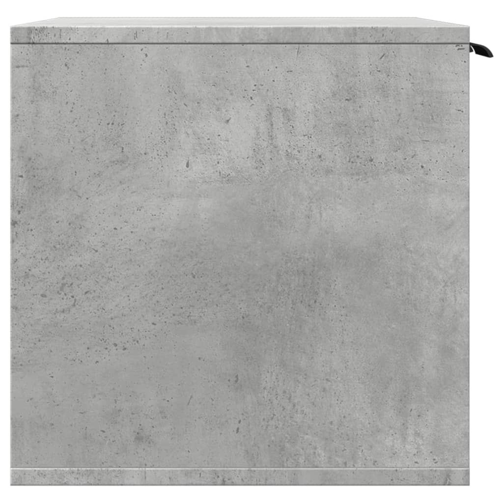 cat litter box body, concrete gray, 60x40x40 cm, artificial wood