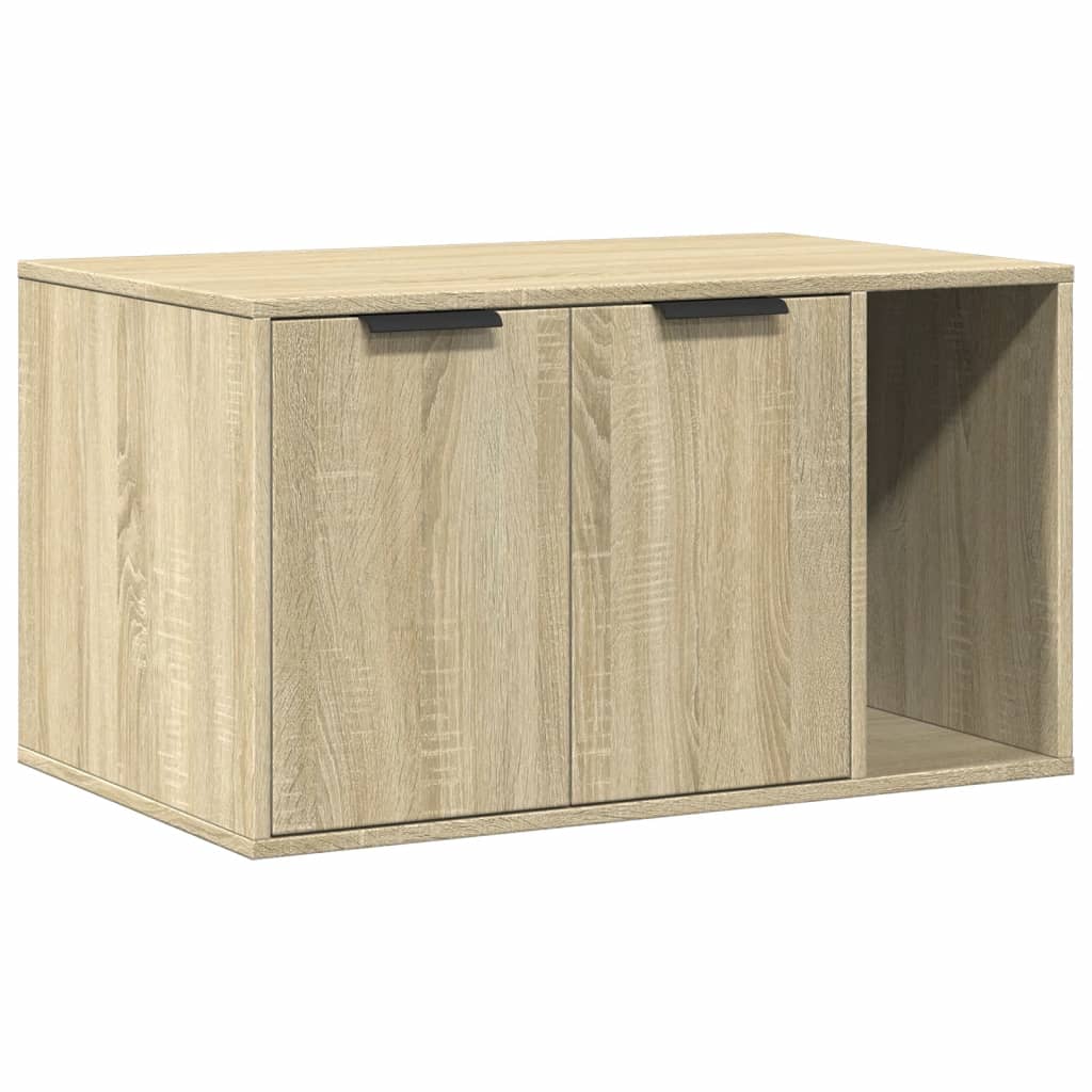 cat litter box body, Sonoma oak, 80x50x45 cm, artificial wood