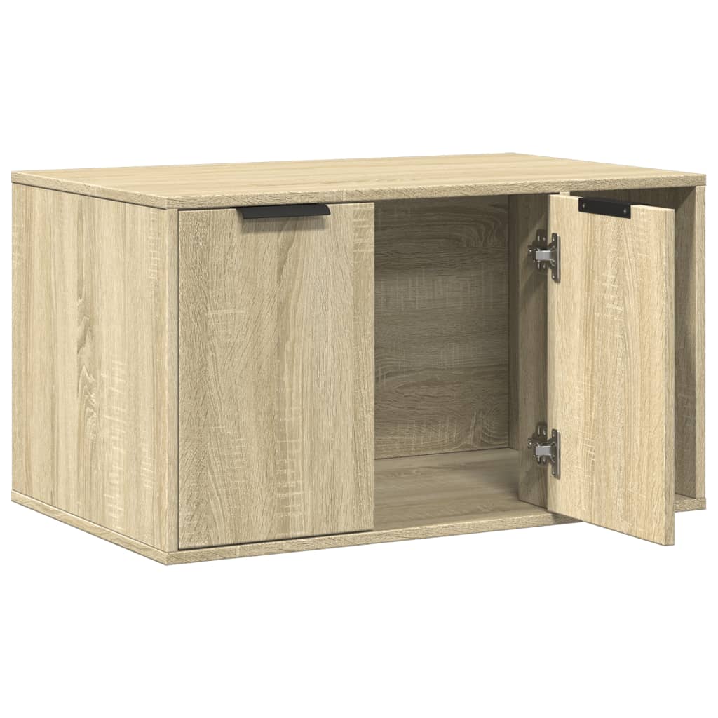 cat litter box body, Sonoma oak, 80x50x45 cm, artificial wood