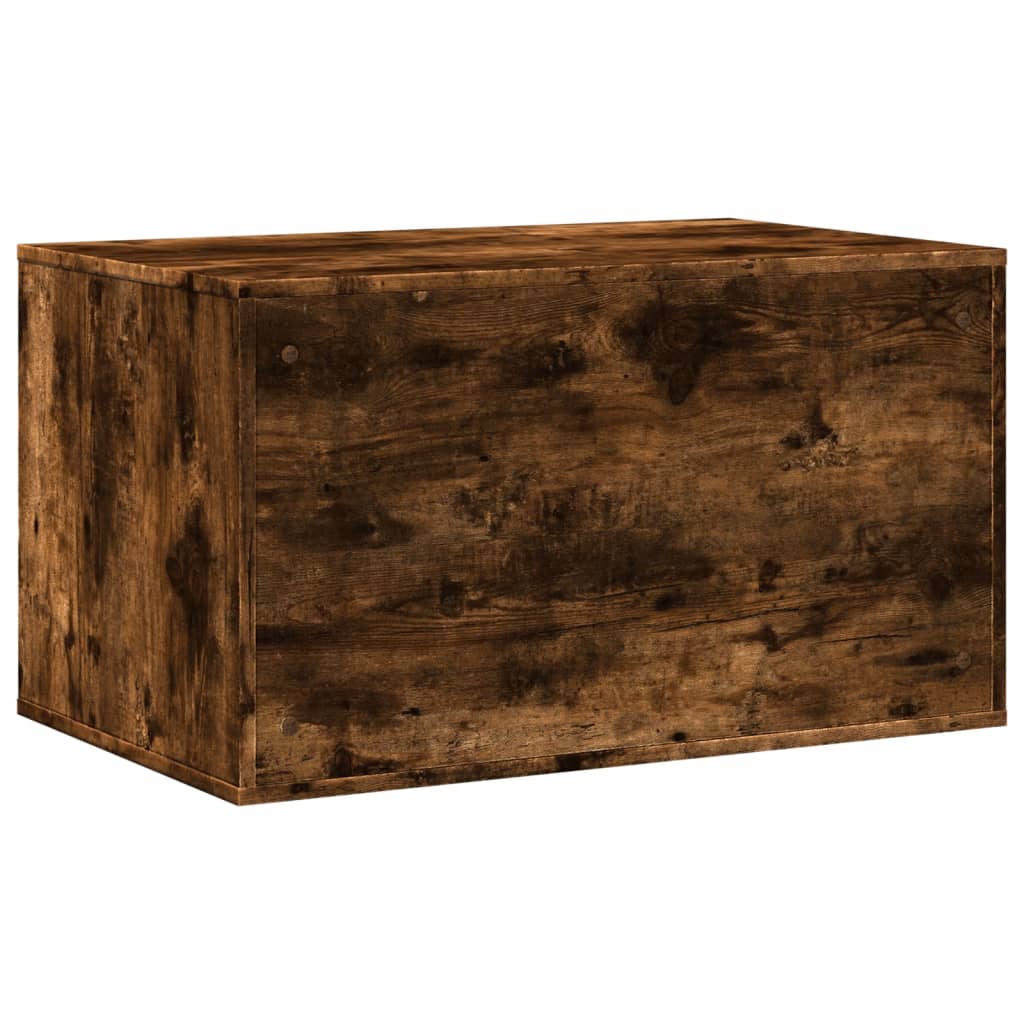 cat litter box body, smoked oak, 80x50x45cm, artificial wood