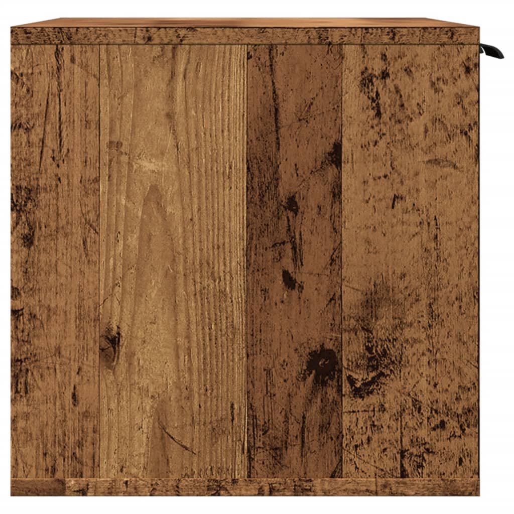 cat litter box body, old wood, 80x50x45 cm, artificial wood