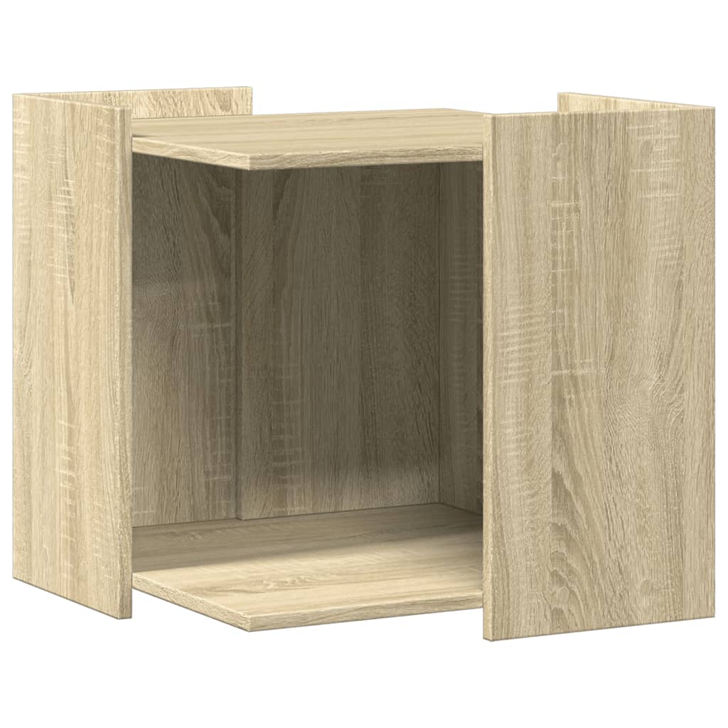 cat litter box body, Sonoma oak, 53x53x51 cm, artificial wood